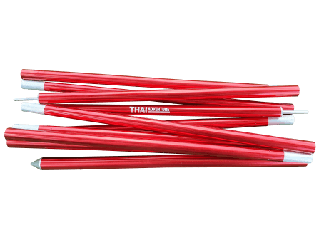 เสาชุดอลูมิเนียม Thai Adventure 220 Cm. สีแดง _0