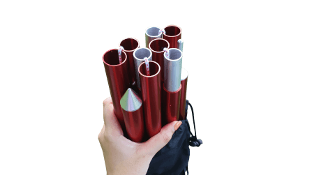 เสาชุดอลูมิเนียม Thai Adventure 220 Cm. สีแดง _4