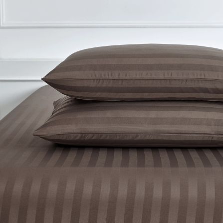 ชุดผ้าปูที่นอน 3.5 ฟุต 3 ชิ้น ibed ลายริ้ว Brown Sugar_5