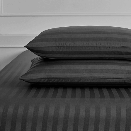 ชุดผ้าปูที่นอน 3.5 ฟุต 3 ชิ้น ibed ลายริ้ว Charcoal_6