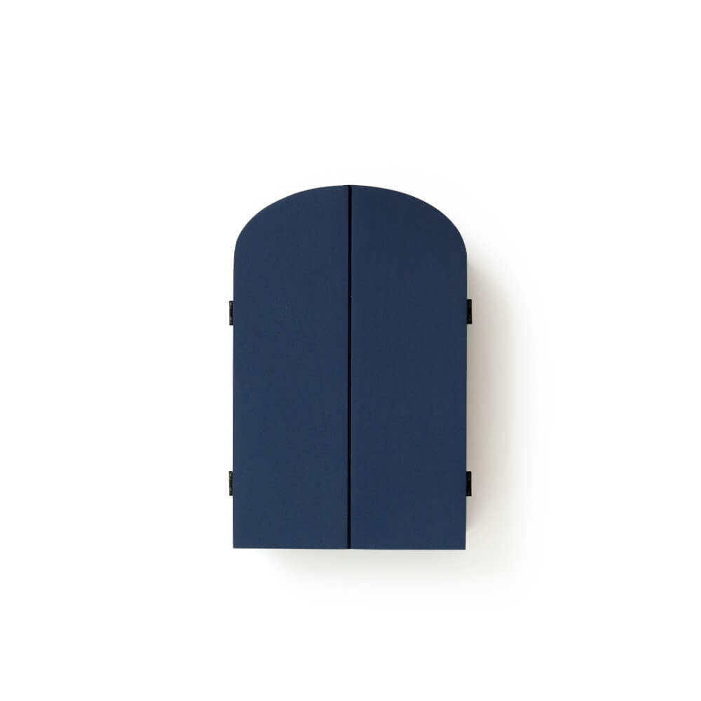  ตู้กุญแจติดผนังดีไซน์สวยไม้บีชจริง Pana Objects รุ่น Miti Navy Blue : Key Cabinets ทำสีน้ำเงินนาวี size 18x5.7x28 ซม