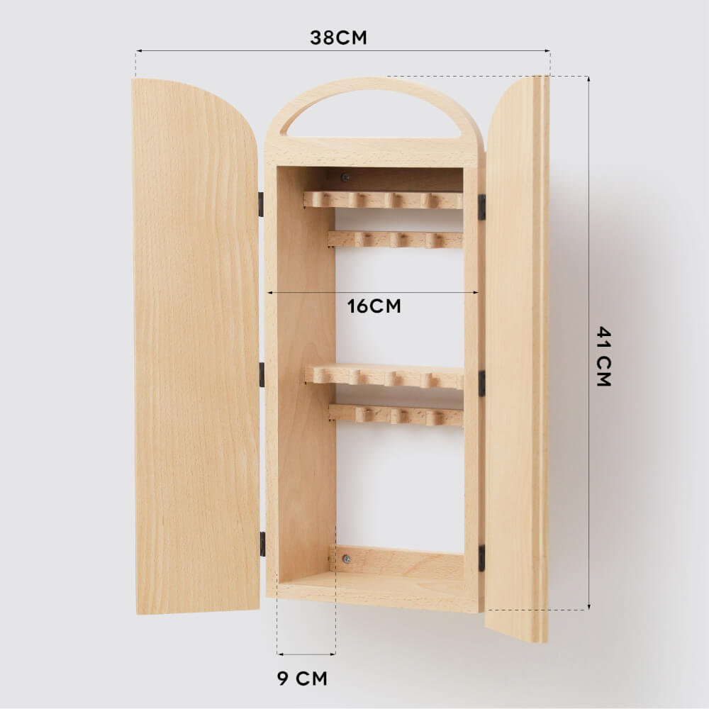 ตู้กุญแจติดผนังดีไซน์สวยไม้บีชจริง Pana Objects รุ่น Miti Plus: Key Cabinets สีไม้บีชธรรมชาติ size 16x9x41 ซม