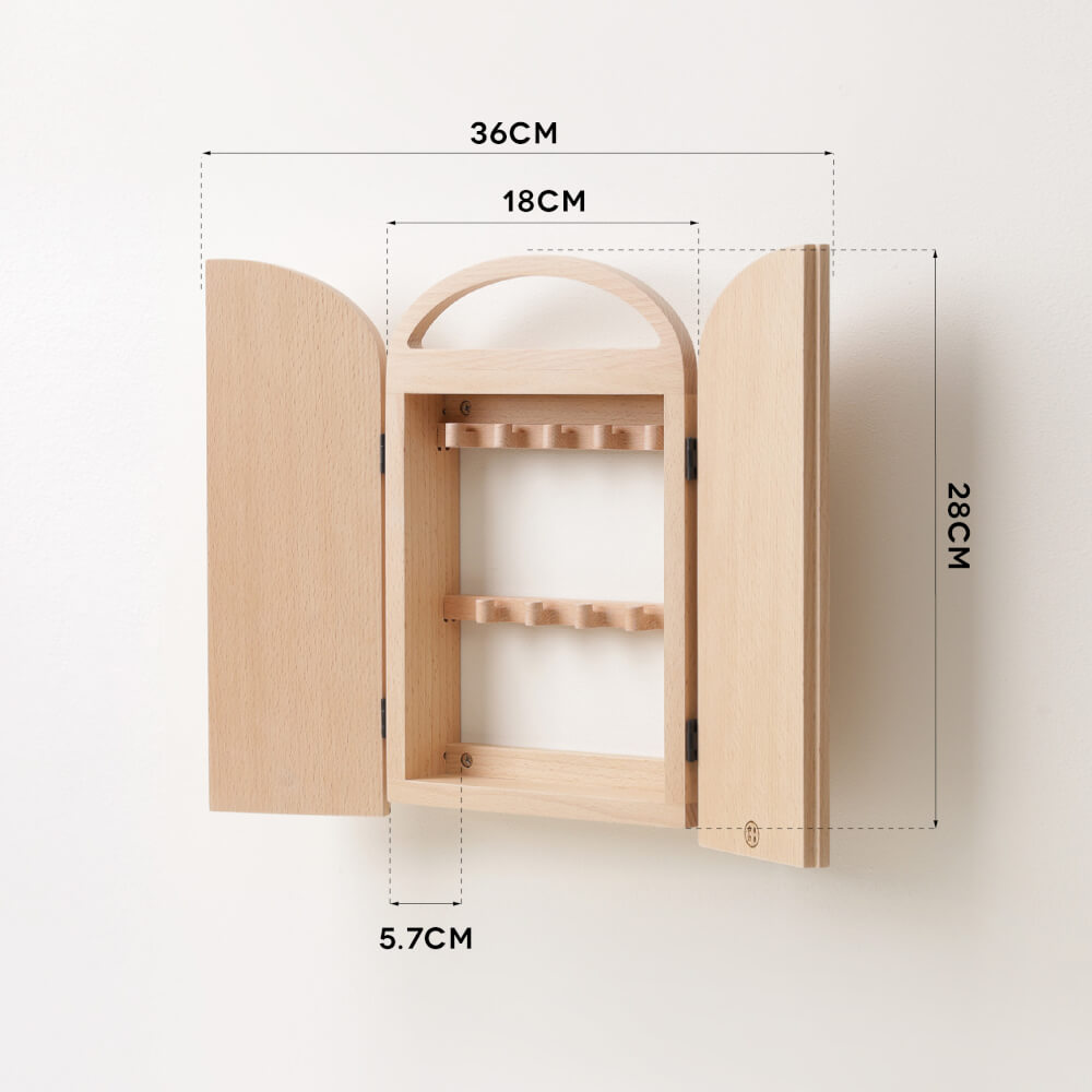 ตู้กุญแจติดผนังดีไซน์สวยไม้บีชจริง Pana Objects รุ่น Miti : Key Cabinets สีไม้บีชธรรมชาติ size 18x5.7x28 ซม