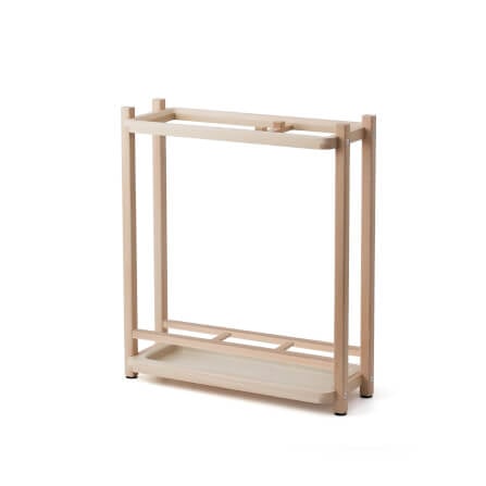  ที่จัดเก็บร่มวางร่มได้จำนวน 8 คันดีไซน์สวยไม้บีชจริง Pana Objects รุ่น Sam: Umbrella Stand สีไม้บีชธรรมชาติ ถาดรองน้ำสีน้ำตาลอ่อน size 18x43.7x52.4 ซม_0