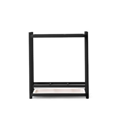  ที่จัดเก็บร่มวางร่มได้จำนวน 8 คันดีไซน์สวยไม้บีชจริง Pana Objects รุ่น Sam: Umbrella Stand ทำสีดำ ถาดรองน้ำสีขาว size 18x43.7x52.4 ซม_0