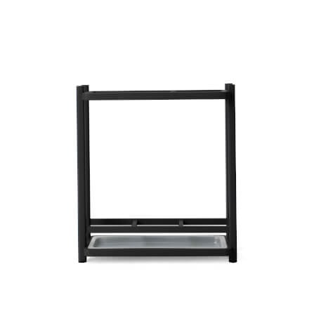  ที่จัดเก็บร่มวางร่มได้จำนวน 8 คันดีไซน์สวยไม้บีชจริง Pana Objects รุ่น Sam: Umbrella Stand ทำสีดำ ถาดรองน้ำสีเทา size 18x43.7x52.4 ซม_0