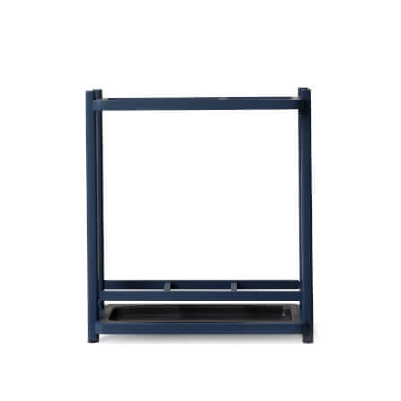  ที่จัดเก็บร่มวางร่มได้จำนวน 8 คันดีไซน์สวยไม้บีชจริง Pana Objects รุ่น Sam: Umbrella Stand ทำสีน้ำเงินนาวี ถาดรองน้ำสีเทาเข้ม size 18x43.7x52.4 ซม_0
