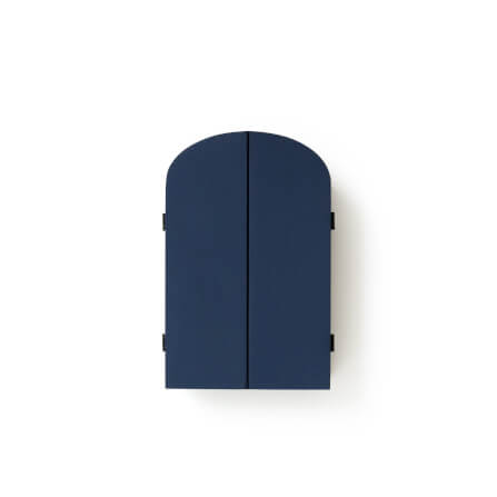  ตู้กุญแจติดผนังดีไซน์สวยไม้บีชจริง Pana Objects รุ่น Miti Navy Blue : Key Cabinets ทำสีน้ำเงินนาวี size 18x5.7x28 ซม_1