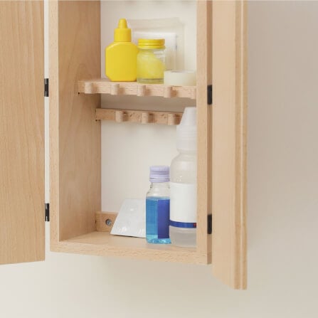 ตู้กุญแจติดผนังดีไซน์สวยไม้บีชจริง Pana Objects รุ่น Miti Plus: ฺNavy Blue Key Cabinets ทำสีน้ำเงินนาวี size 16x9x41 ซม_2