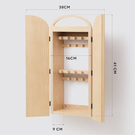 ตู้กุญแจติดผนังดีไซน์สวยไม้บีชจริง Pana Objects รุ่น Miti Plus: Key Cabinets สีไม้บีชธรรมชาติ size 16x9x41 ซม_4
