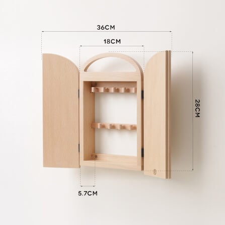 ตู้กุญแจติดผนังดีไซน์สวยไม้บีชจริง Pana Objects รุ่น Miti : Key Cabinets สีไม้บีชธรรมชาติ size 18x5.7x28 ซม_5