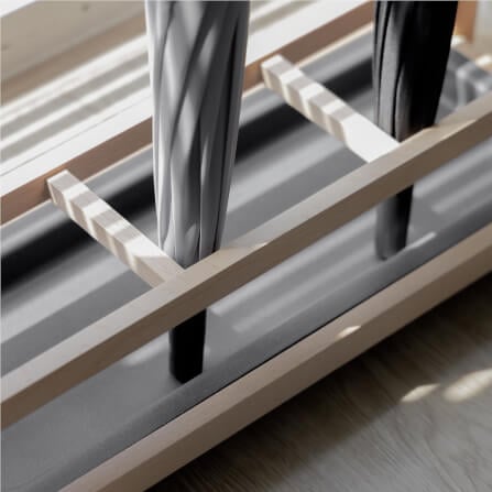  ที่จัดเก็บร่มวางร่มได้จำนวน 8 คันดีไซน์สวยไม้บีชจริง Pana Objects รุ่น Sam: Umbrella Stand สีไม้บีชธรรมชาติ ถาดรองน้ำสีน้ำตาลอ่อน size 18x43.7x52.4 ซม_5