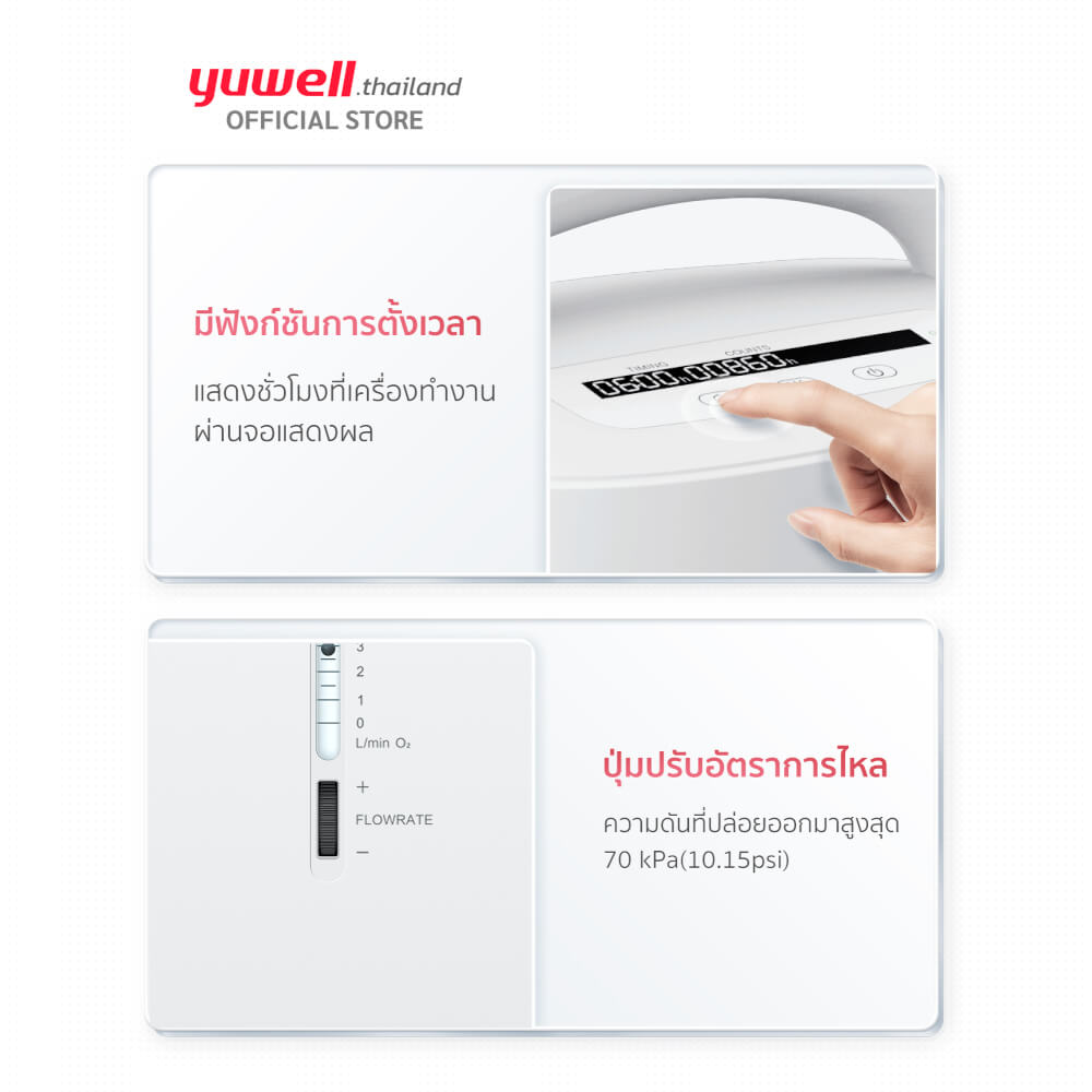 เครื่องผลิตออกซิเจน 5 ลิตร Yuwell รุ่น 9F-5BW