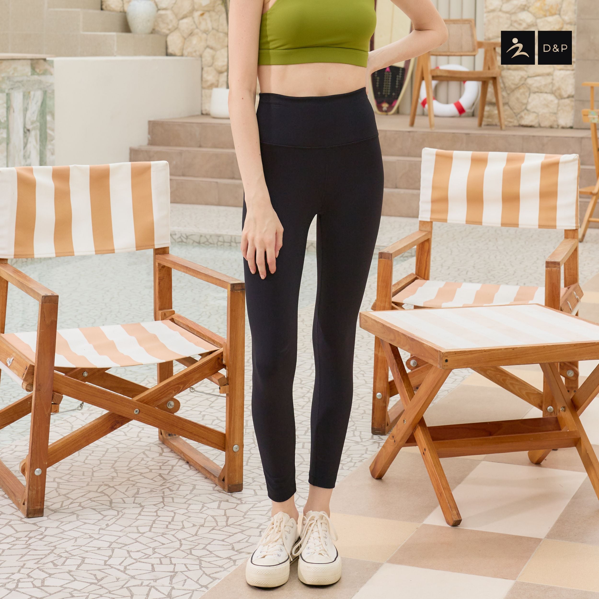 D&P SPORT LEGGINGS | ALLWAYS | D-2811 กางเกงเลกกิ้ง กระชับกล้ามเนื้อ ยกสะโพก