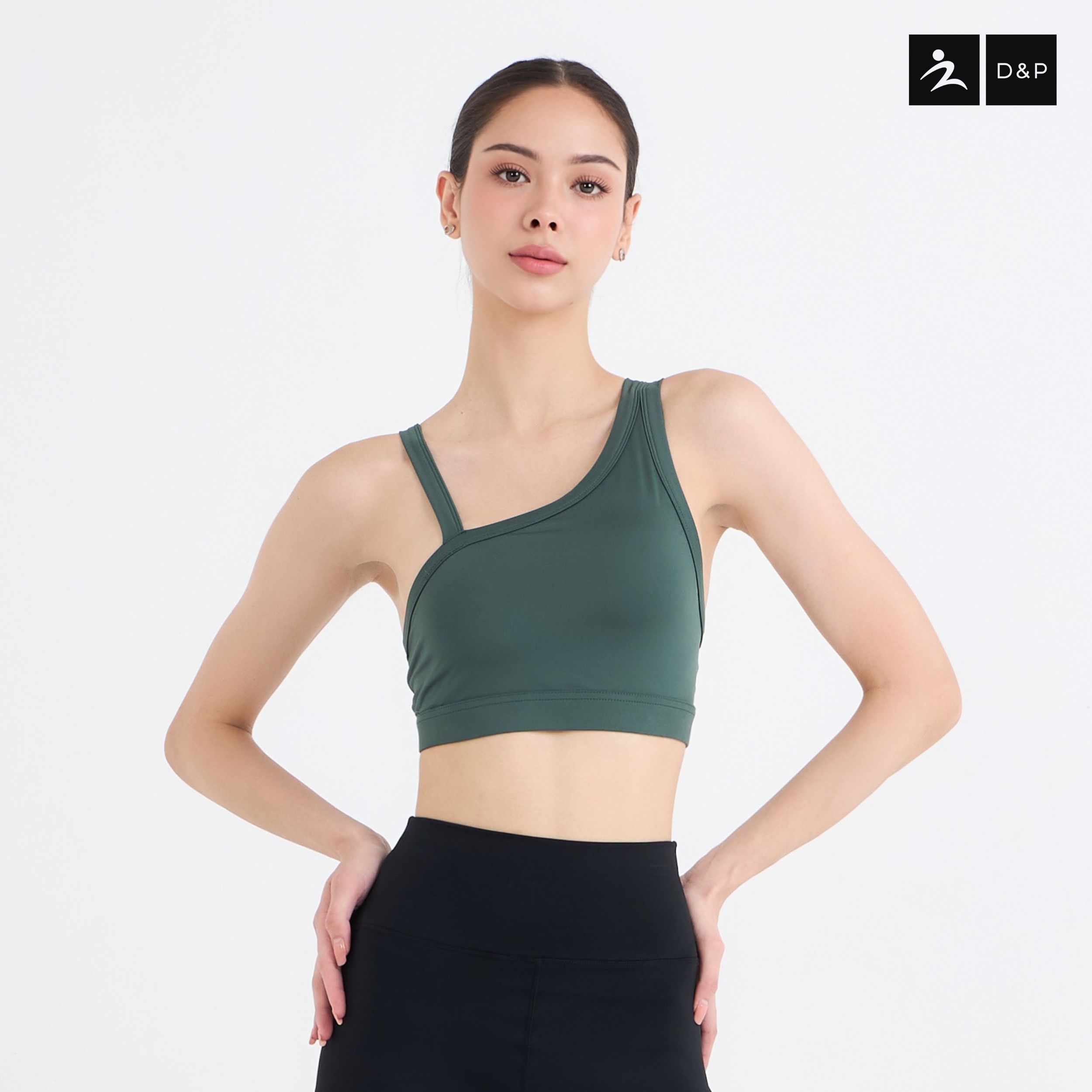 D&P SPORT SPORTS BRA | ALLWAYS | D-7694/1 สปอร์ตบรา บ่าเดี่ยว ไร้โครง กระชับ เก็บเนื้อส่วนเกินได้ดี_1