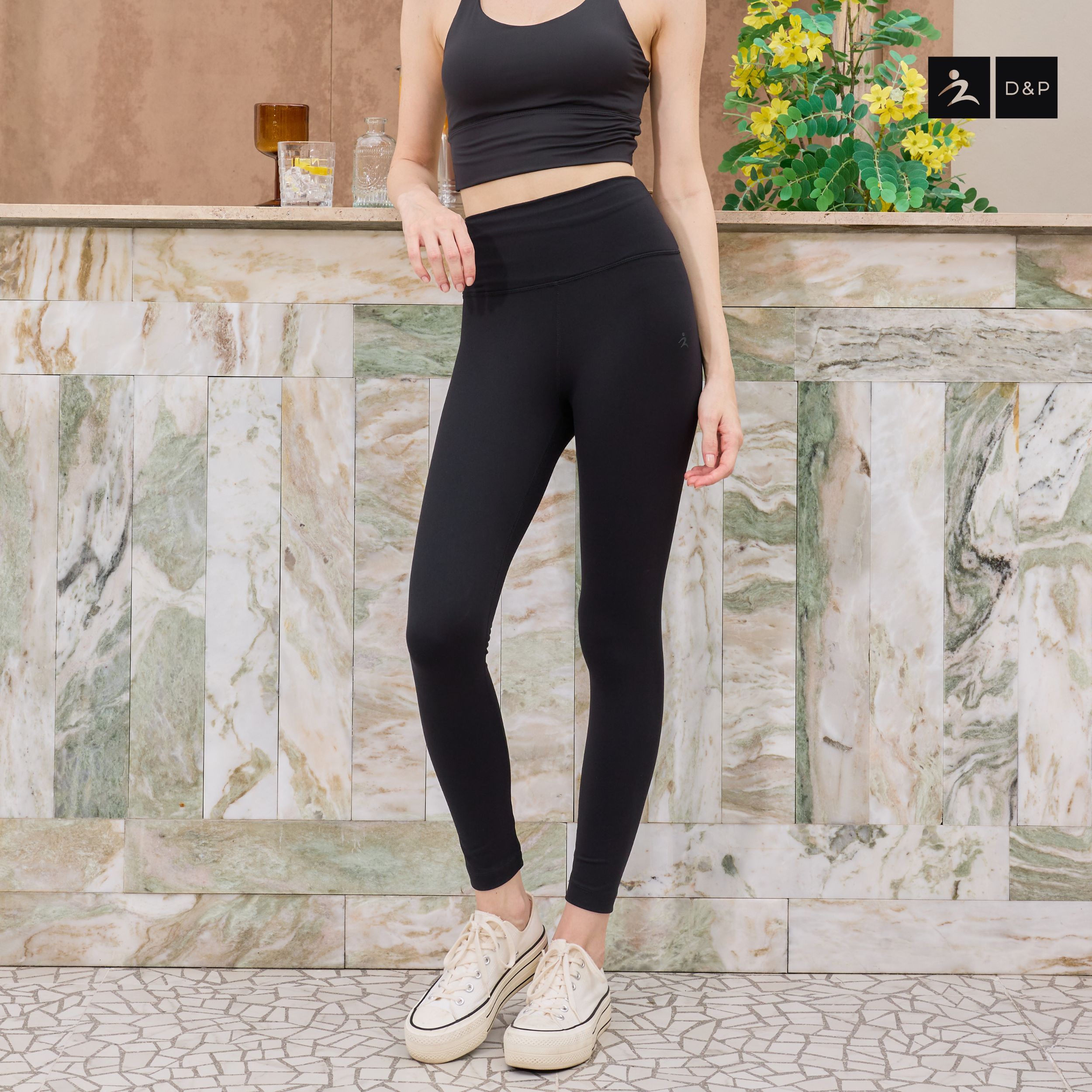 D&P SPORT LEGGINGS | ALLWAYS | D-2777 กางเกงเลกกิ้งขายาว กระชับกล้ามเนื้อ ยกสะโพก_2