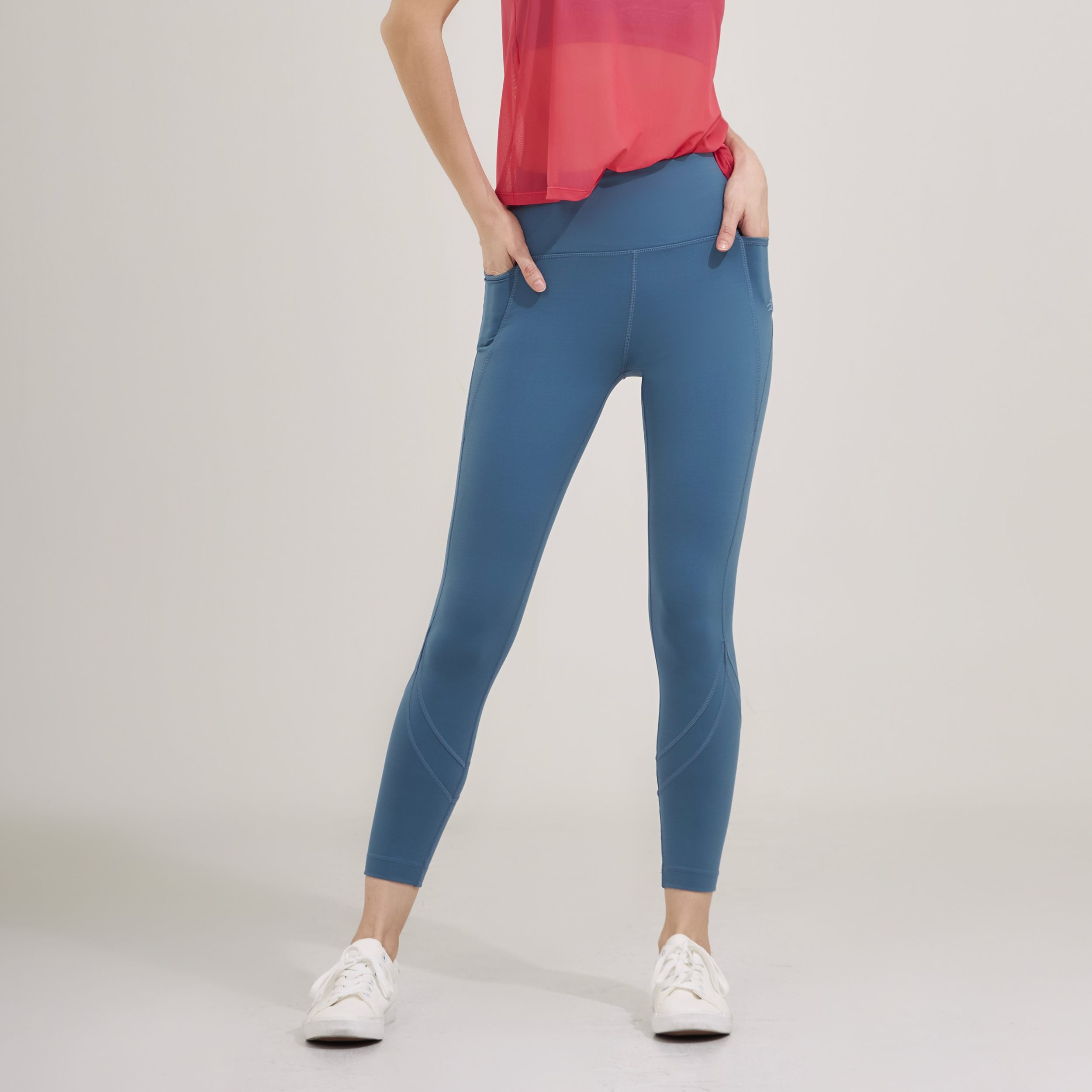 D&P SPORT LEGGINGS | ALLWAYS | D-2782 กางเกงเลกกิ้ง ดีไซน์กระเป๋าข้าง กระชับกล้ามเนื้อ ยกสะโพก_3