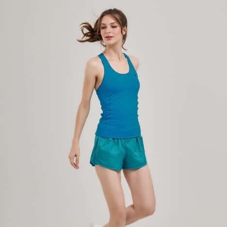 กางเกงขาสั้นมีซับใน D&P Sport DP-3267 ไซส์ M สีฟ้า