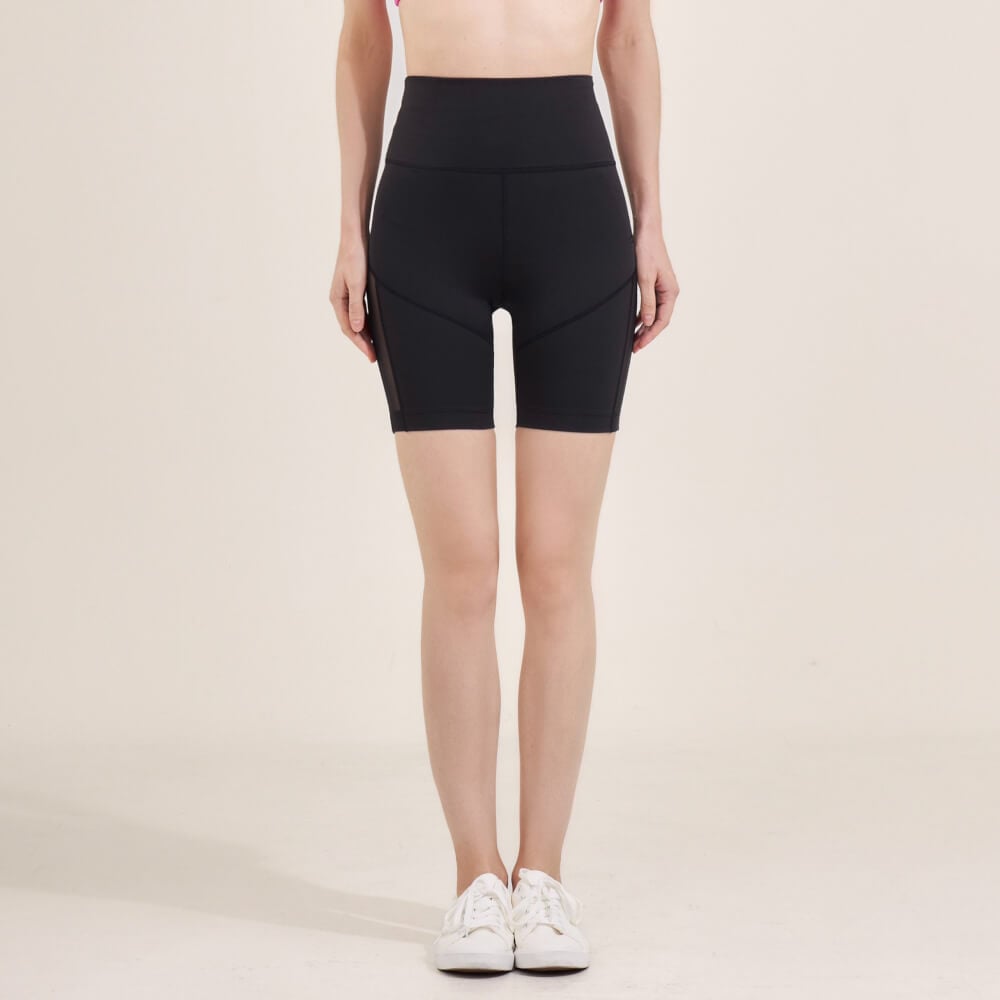 กางเกงขาสั้นเอวสูง D&P Sport DP-2785 ไซส์ L สีดำ