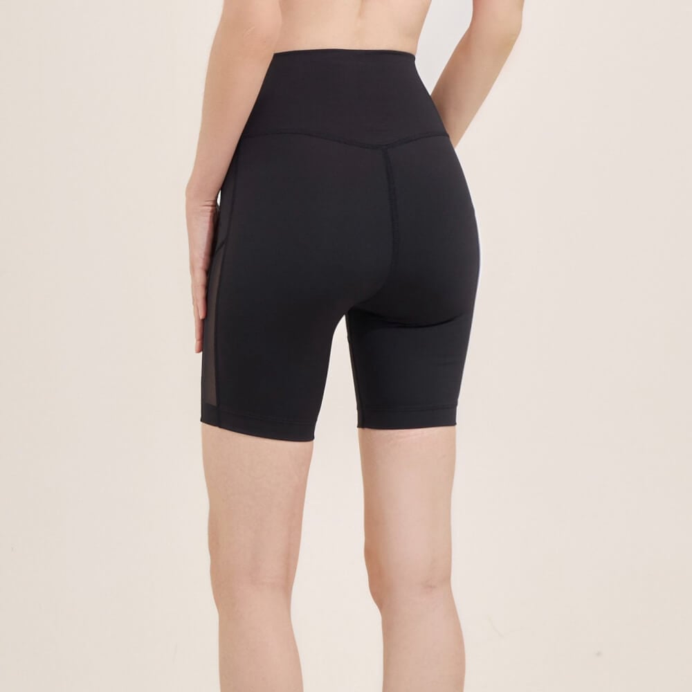 กางเกงขาสั้นเอวสูง D&P Sport DP-2785 ไซส์ L สีดำ