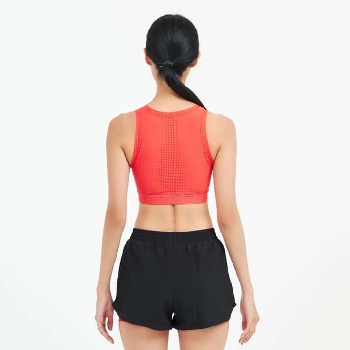 กางเกงขาสั้นมีซับใน D&P Sport DP-3255 ไซส์ L สีดำ/แดง