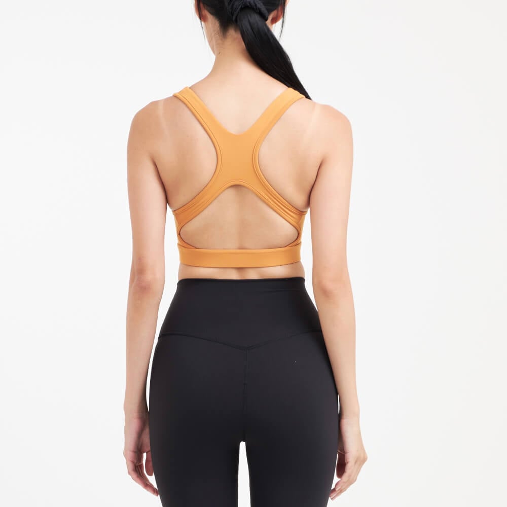 สปอร์ตบราหลังเว้า D&P Sport DP-7690 ไซส์ M สีเหลืองเข้ม