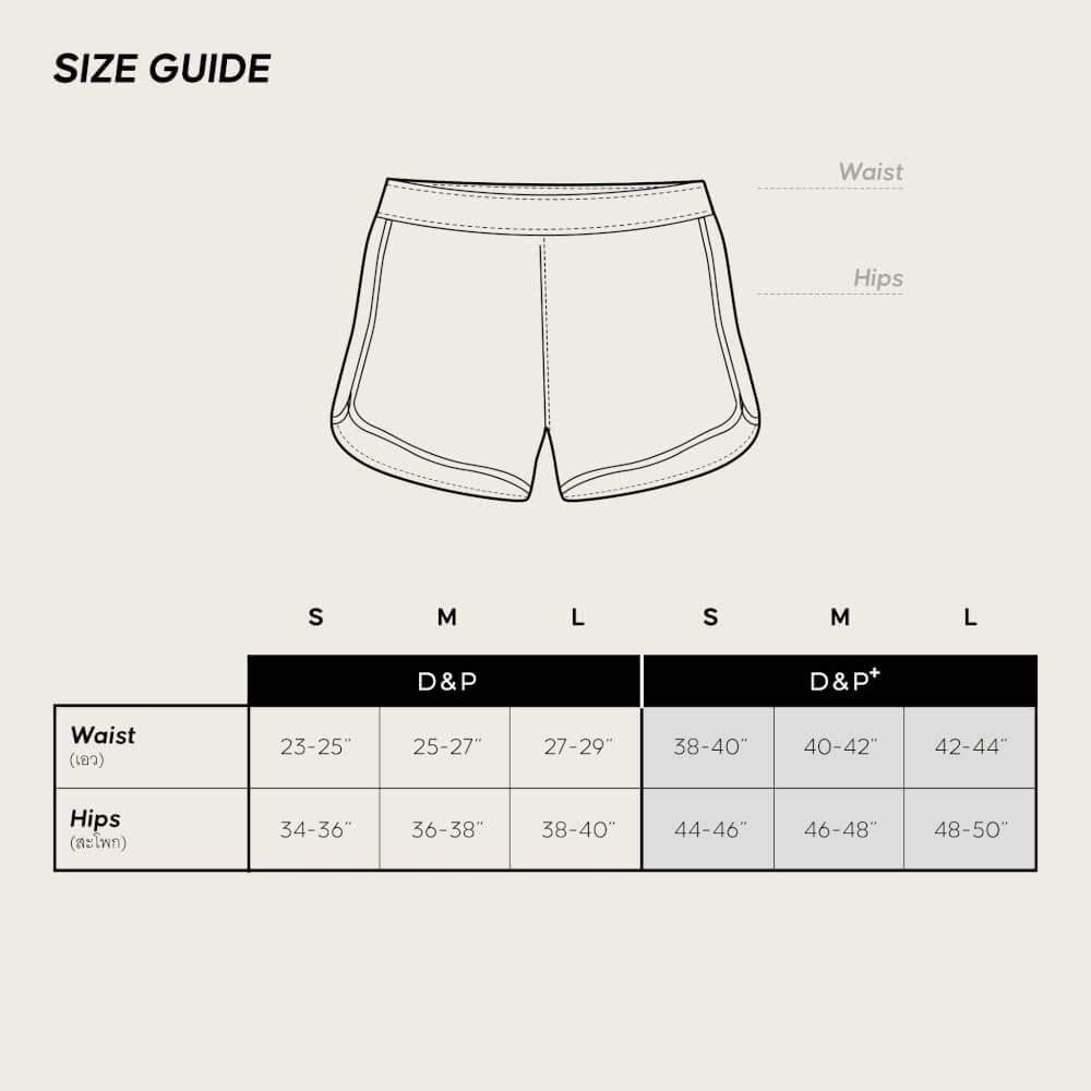 กางเกงขาสั้นมีซับใน D&P Sport DP-3255 ไซส์ L สีดำ/เขียว
