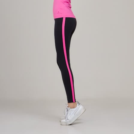 เลกกิ้งขายาวเอวสูง D&P Sport DP-2796 ไซส์ S สีดำ/ชมพู