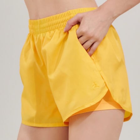 กางเกงขาสั้นมีซับใน D&P Sport DP-3267 ไซส์ S สีเหลือง_1