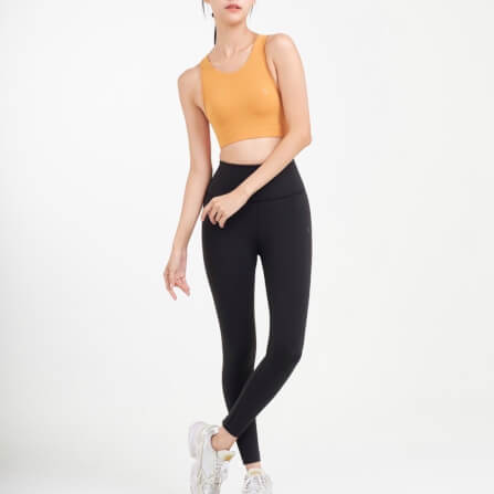เลกกิ้งขายาวเอวสูง D&P Sport DP-2764 ไซส์ L สีดำ_1