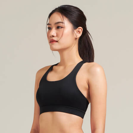 สปอร์ตบราหลังเว้า D&P Sport DP-7705 ไซส์ M สีดำ_2