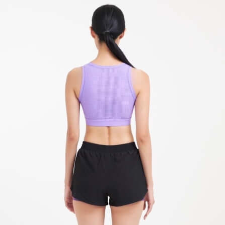 กางเกงขาสั้นมีซับใน D&P Sport DP-3255 ไซส์ L สีดำ/ม่วง_4