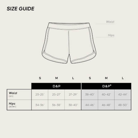 กางเกงขาสั้นเอวสูง D&P Sport DP-2785 ไซส์ L สีดำ_5