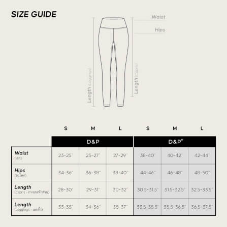  เลกกิ้งขายาวเอวสูง D&P Sport DP-2784 ไซส์ S สีดำ_6