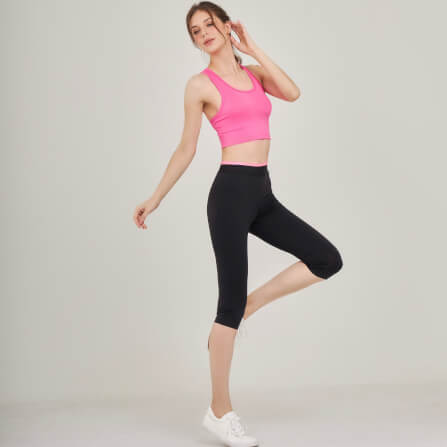 ครอปบราหลังเว้า D&P Sport DP-7715 ไซส์ L สีชมพู_5