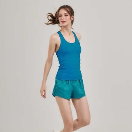 กางเกงขาสั้นมีซับใน D&P Sport DP-3267 ไซส์ M สีฟ้า_5