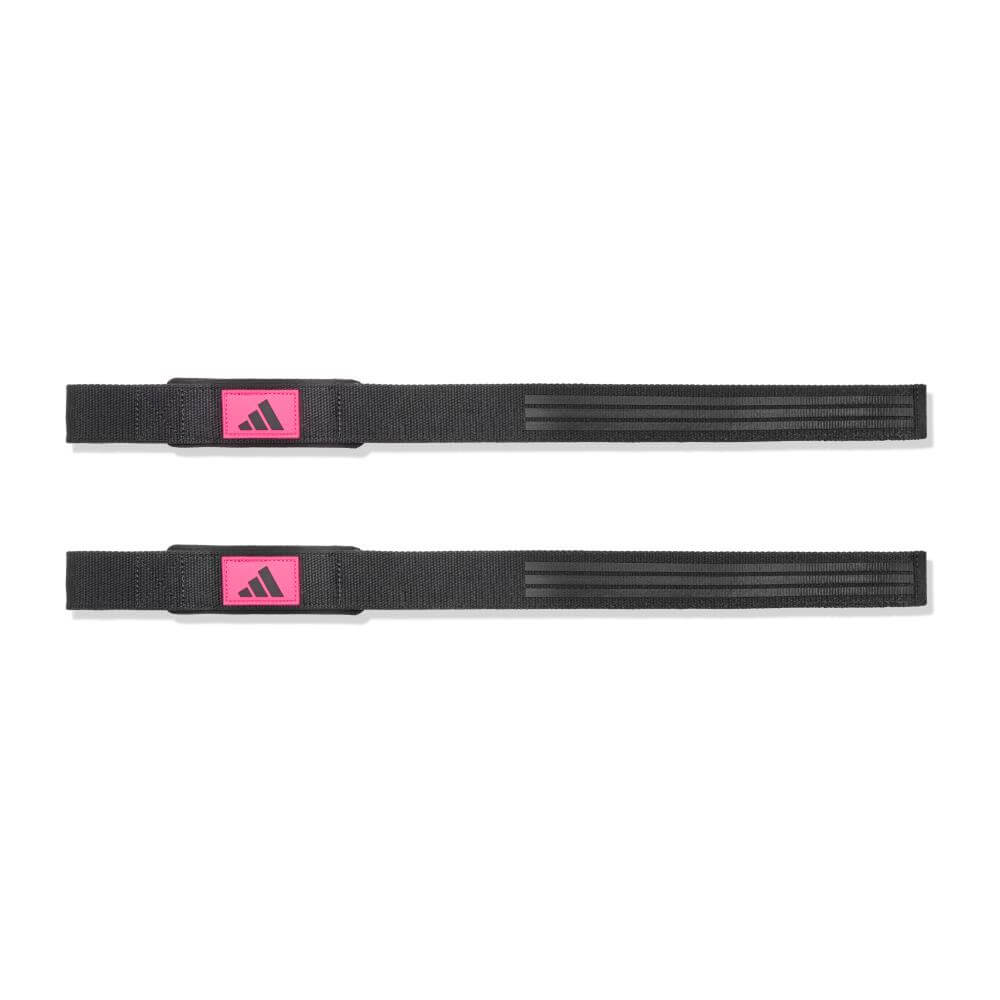 สายรัดข้อมือยกน้ำหนัก ADIDAS LIFTING STRAPS สีดำ/ชมพู 1 คู่_1