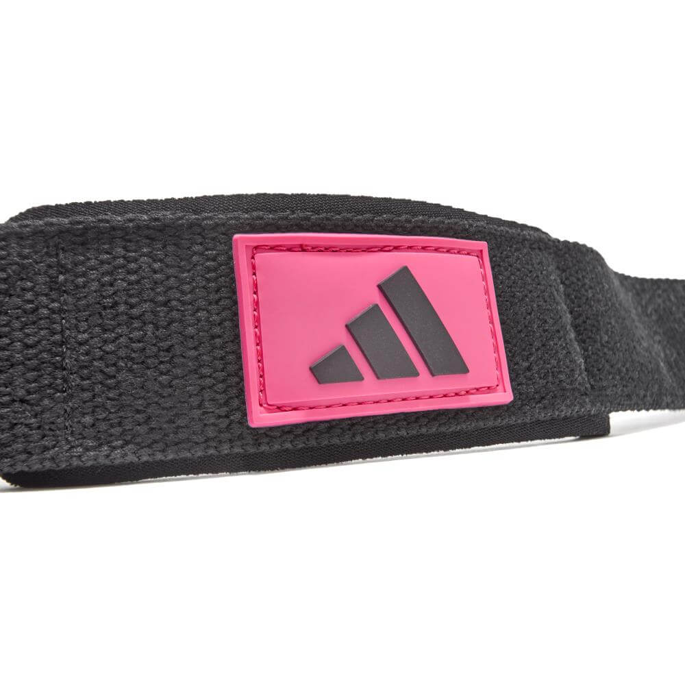 สายรัดข้อมือยกน้ำหนัก ADIDAS LIFTING STRAPS สีดำ/ชมพู 1 คู่_2