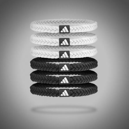 ที่รัดผมแบบถัก ADIDAS ADAC-16560 สีขาว/ดำ_8