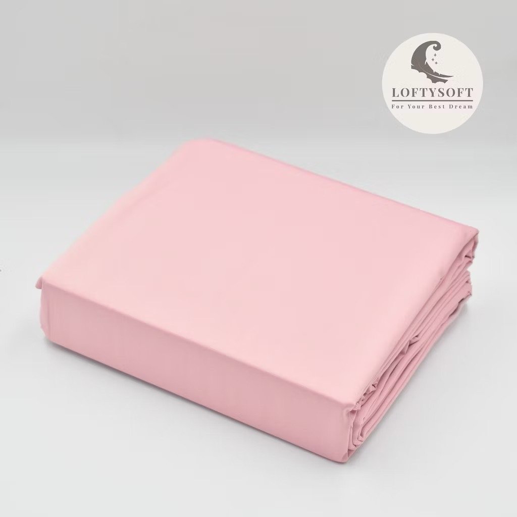 ชุดผ้าปูที่นอน 5 ฟุต 5 ชิ้น LOFTYSOFT Elegance Collection - Rose Pink SET D_10