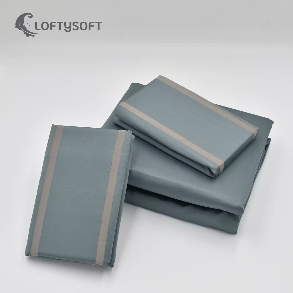 ชุดผ้าปูที่นอน 3.5 ฟุต 3 ชิ้น LOFTYSOFT Charisma Collection - Morning Grey SET B_8