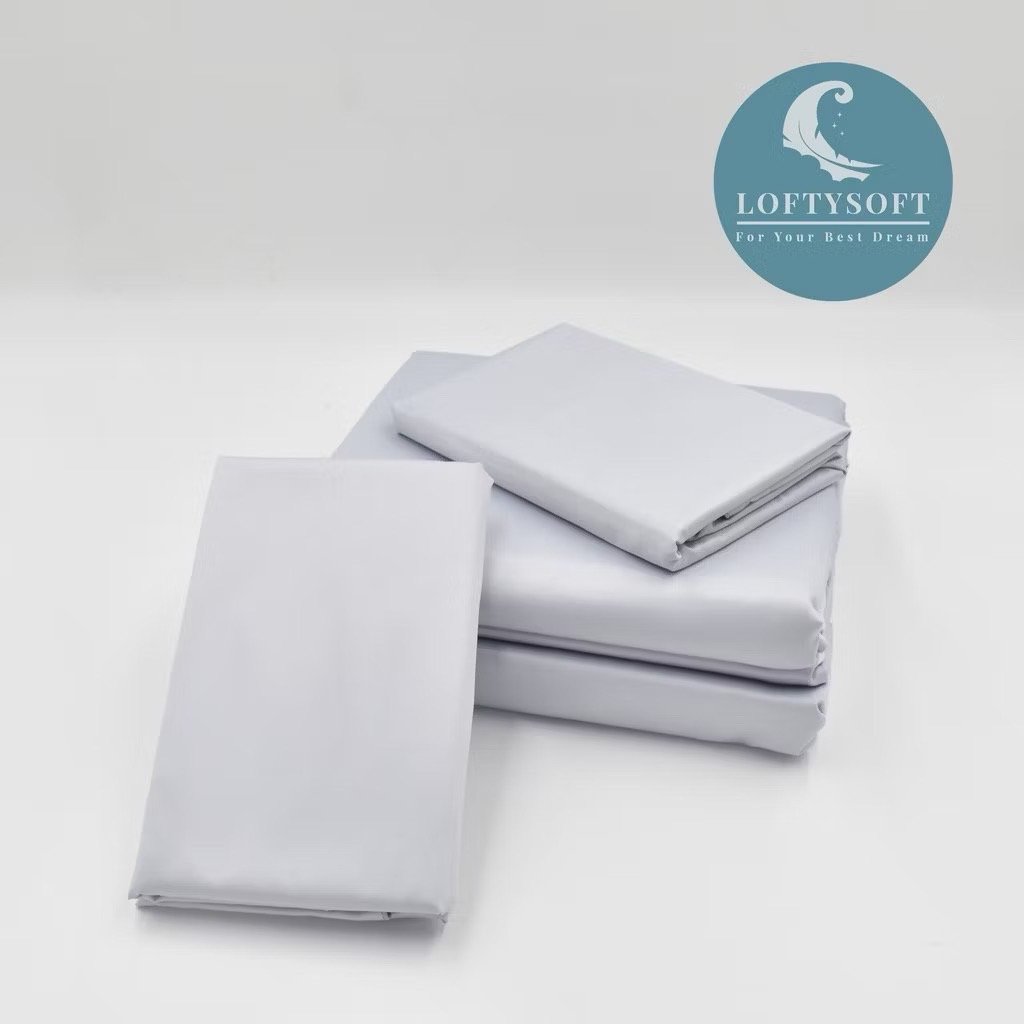 ชุดผ้าปูที่นอน 3.5 ฟุต 3 ชิ้น LOFTYSOFT Elegance Collection - Misty Blue SET C_8