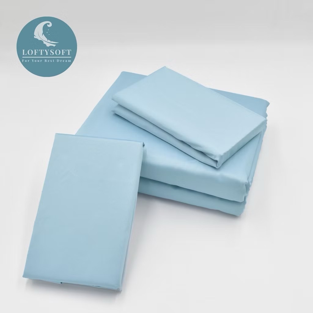 ชุดผ้าปูที่นอน 6 ฟุต 4 ชิ้น LOFTYSOFT Elegance Collection - Arctic Blue SET C_9