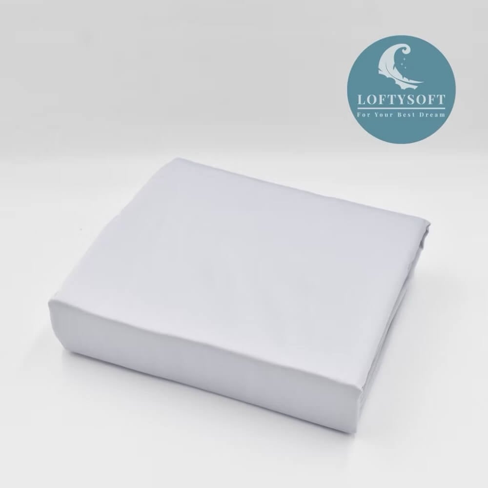 ชุดผ้าปูที่นอน 5 ฟุต 4 ชิ้น LOFTYSOFT Elegance Collection - Misty Blue SET C