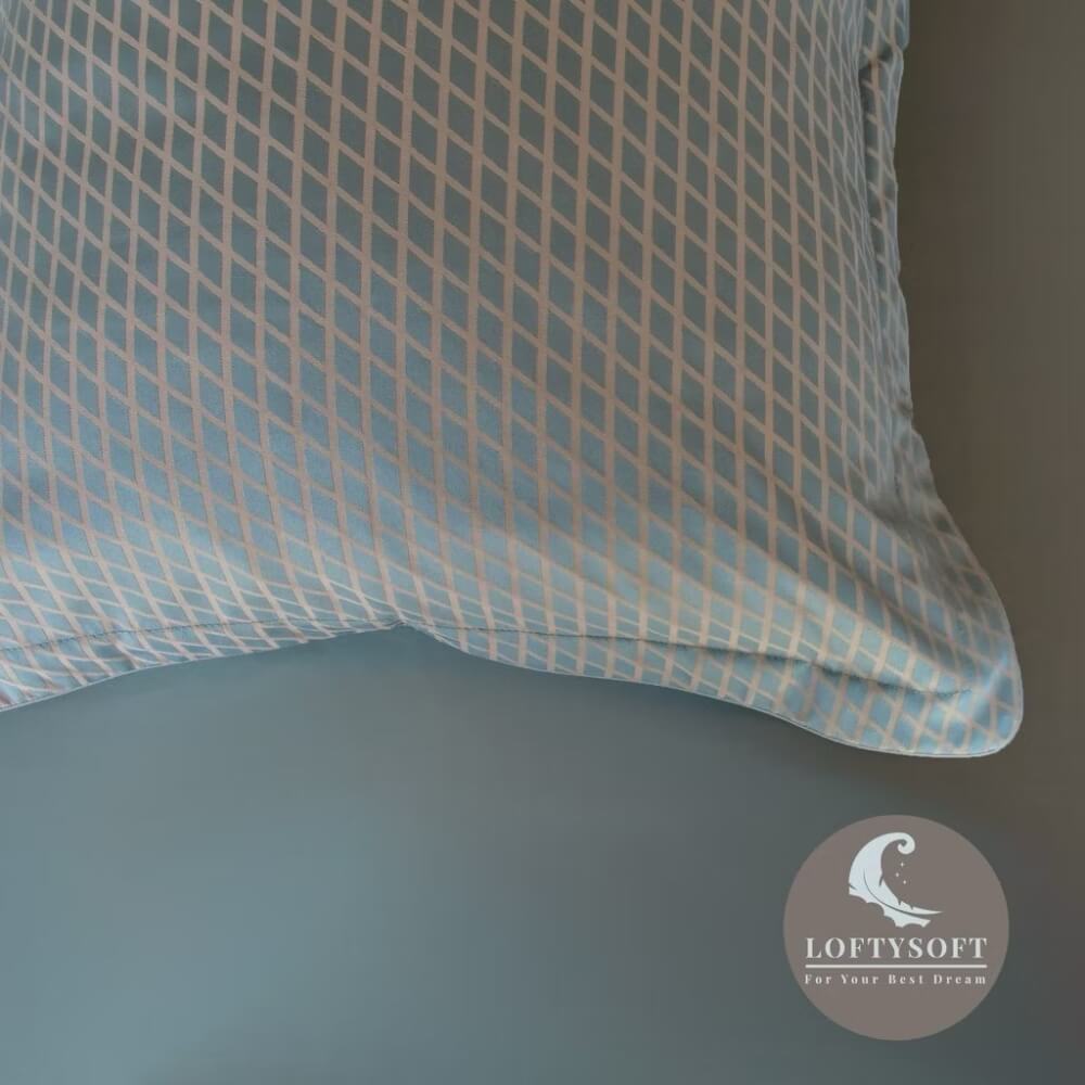 ชุดผ้าปูที่นอน 5 ฟุต 3 ชิ้น LOFTYSOFT Diamond Collection - Gauntlet Grey SET A
