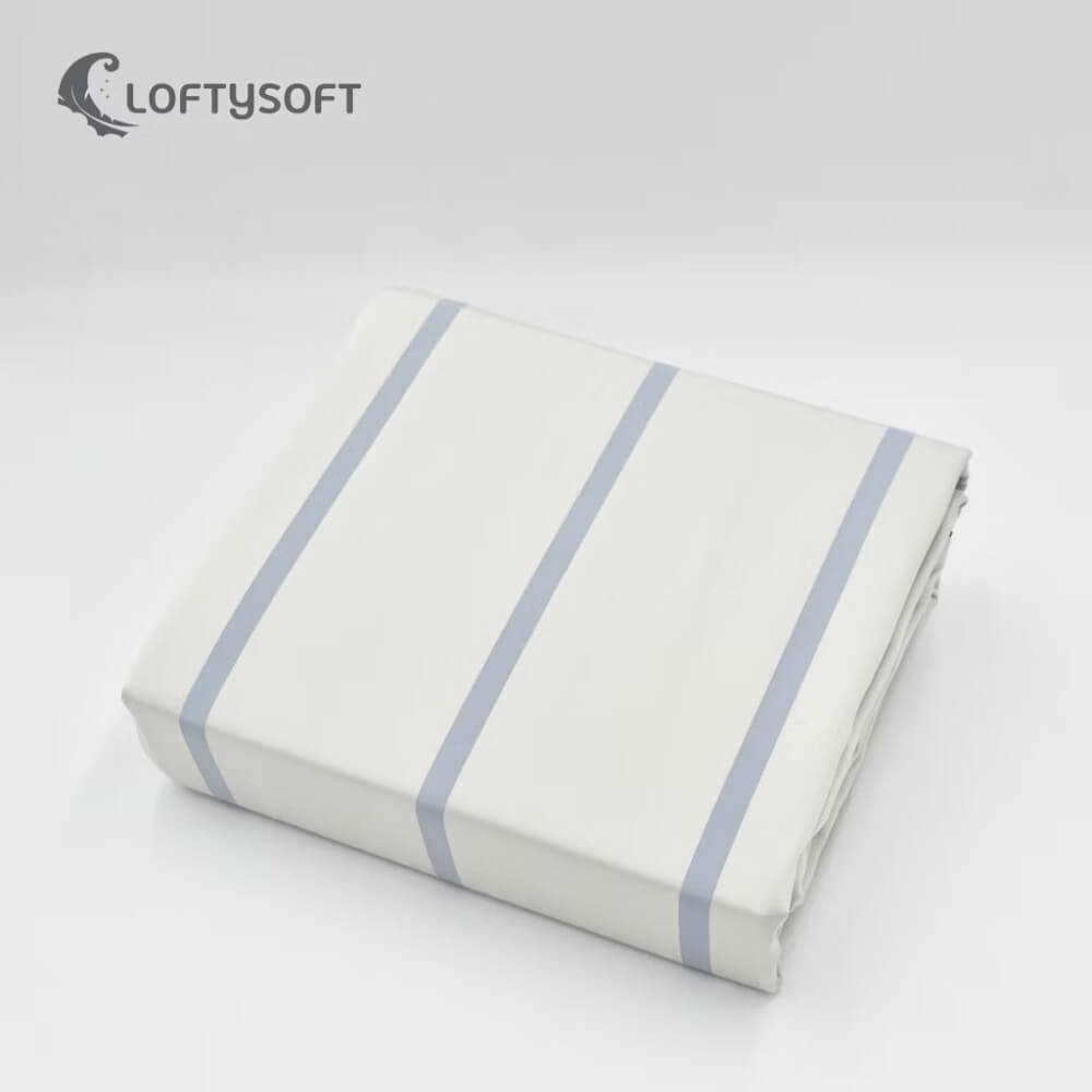 ชุดผ้าปูที่นอน 3.5 ฟุต 3 ชิ้น LOFTYSOFT Charisma Collection - Pearl Navy SET C