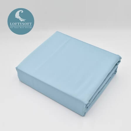 ชุดผ้าปูที่นอน 5 ฟุต 5 ชิ้น LOFTYSOFT Elegance Collection - Arctic Blue SET D_10