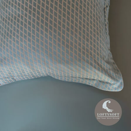 ชุดผ้าปูที่นอน 5 ฟุต 3 ชิ้น LOFTYSOFT Diamond Collection - Gauntlet Grey SET A_2