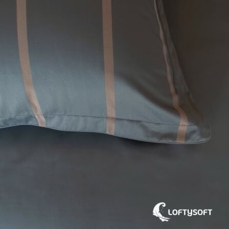 ชุดผ้าปูที่นอน 3.5 ฟุต 2 ชิ้น LOFTYSOFT Charisma Collection - Morning Grey SET A_7