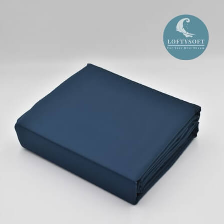 ชุดผ้าปูที่นอน 6 ฟุต 4 ชิ้น LOFTYSOFT Elegance Collection - Royal Blue SET B_9